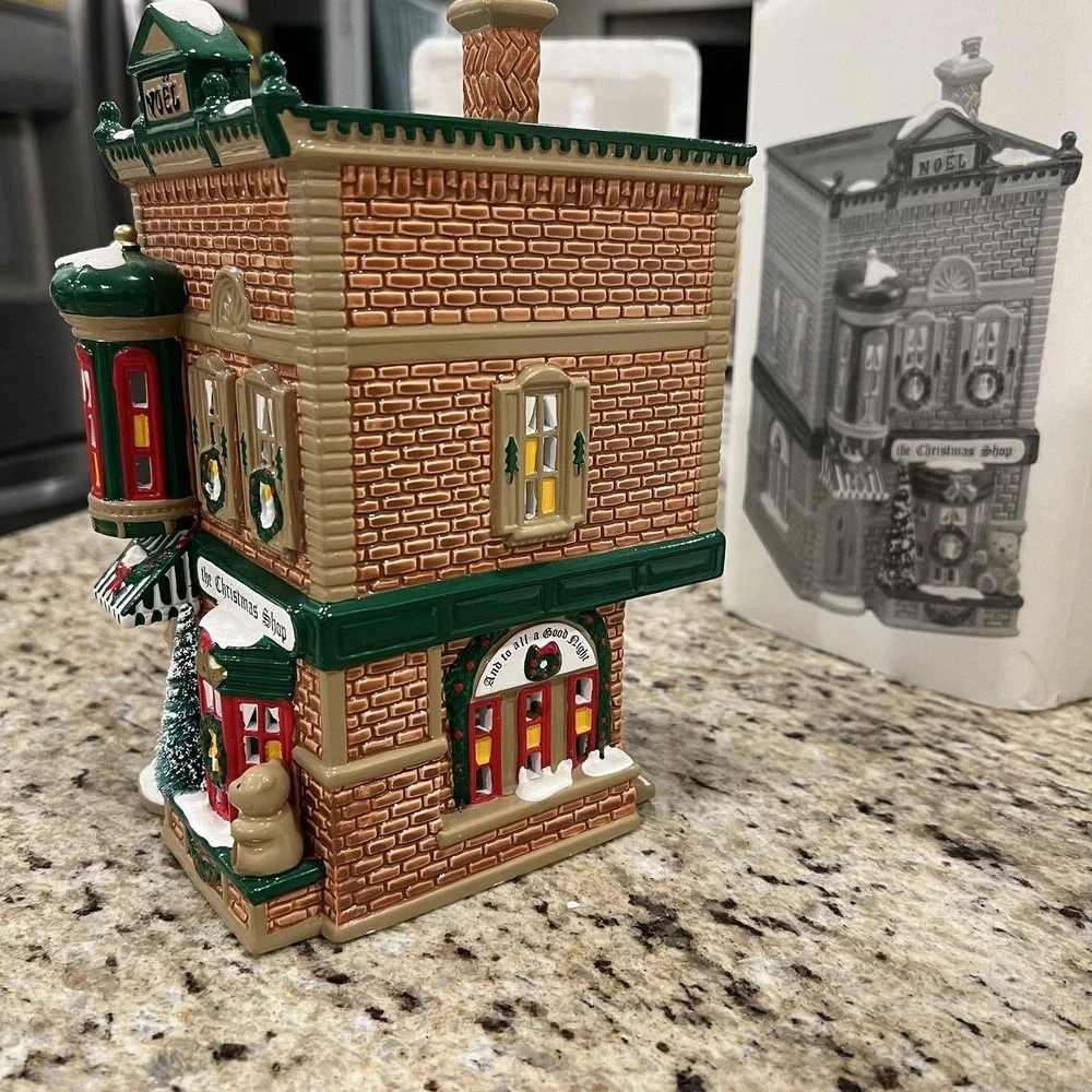 Department 56 The Christmas Shop Original Snow Village Lighted Building 50970
